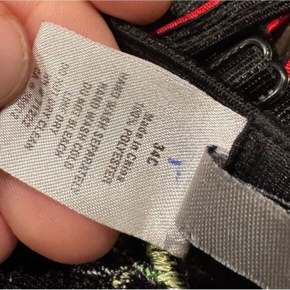 Rampage Y2K Rose Semi Sheer Strappy Bra Women’s 34C - Picture 3 of 4